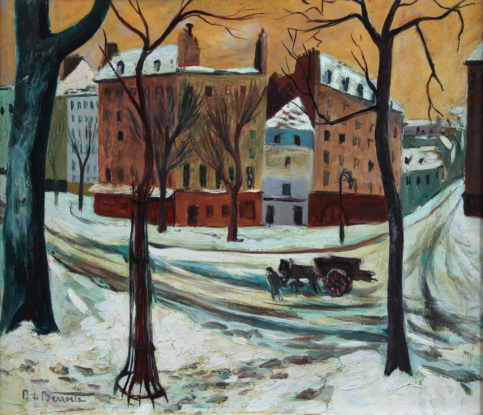 BERROETA, Pierre de 'CALLE CON NIEVE'