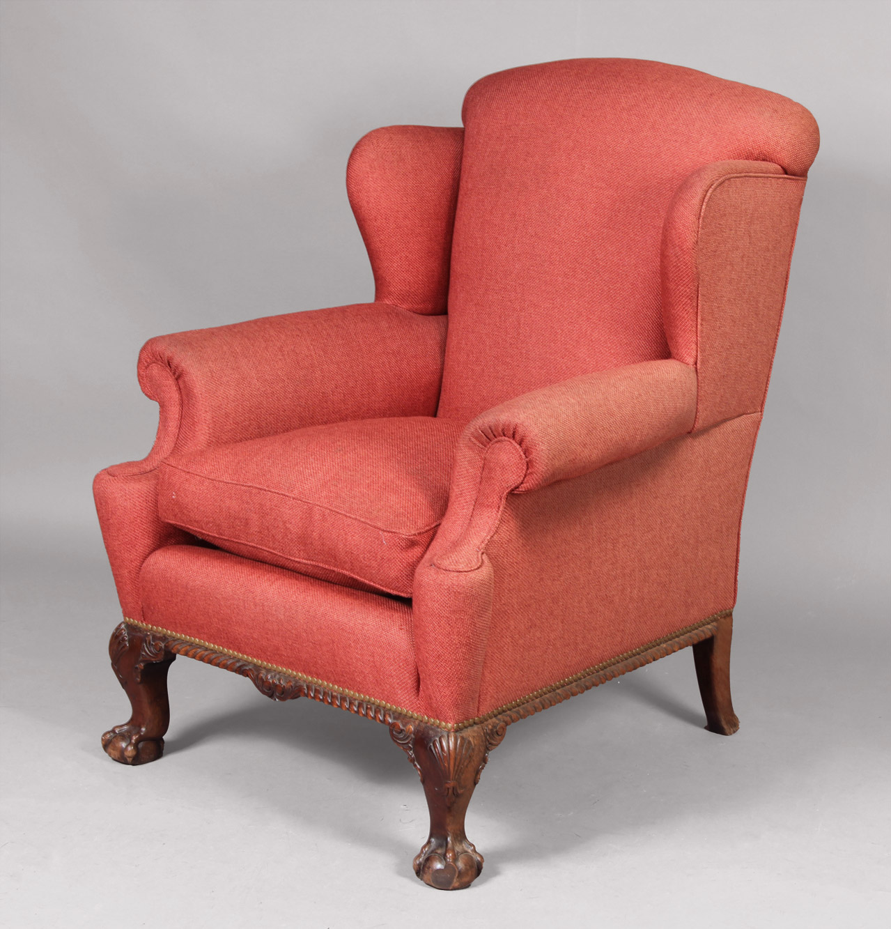  SILLON BERGERE INGLES DE ESTILO CHIPPENDALE. 