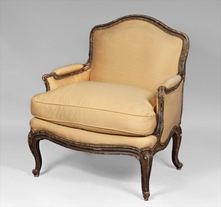 Lote 268: SILLON MARQUISE FRANCES DE ESTILO LUIS XV.  SILLON MARQUISE FRANCES DE ESTILO LUIS XV. 