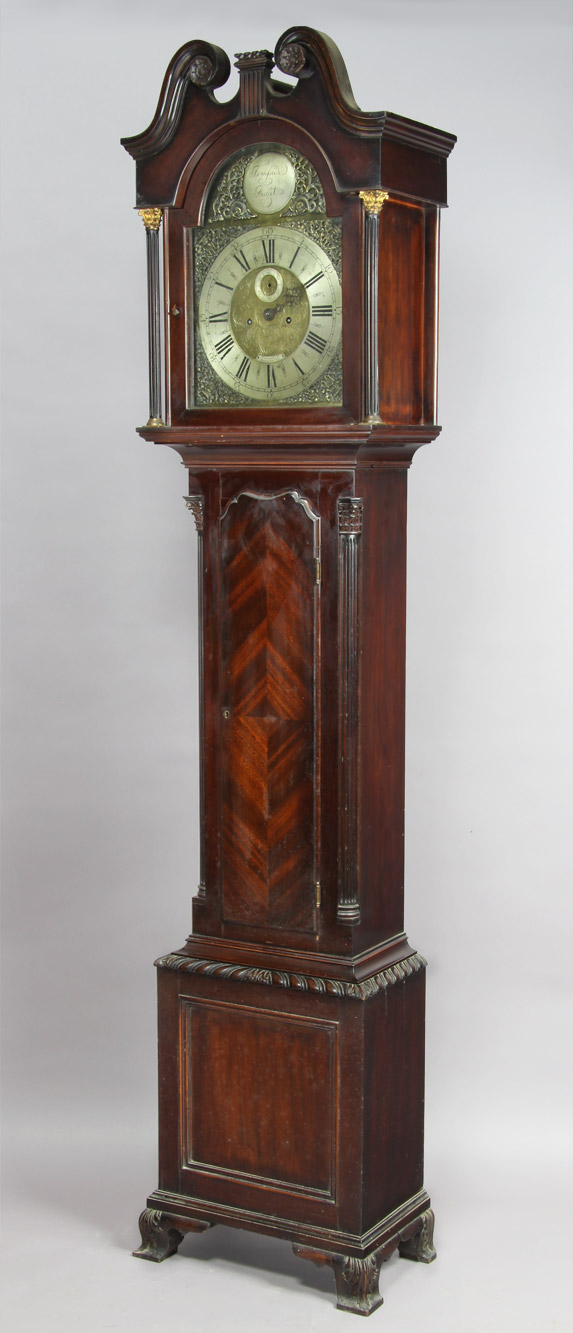  ANTIGUO GRANDFATHER CLOCK INGLES DEL SIGLO XIX. 