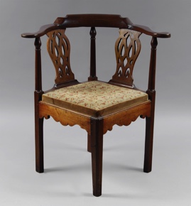 Lote 336: ANTIGUO SILLON INGLES RINCONERO.  ANTIGUO SILLON INGLES RINCONERO. 