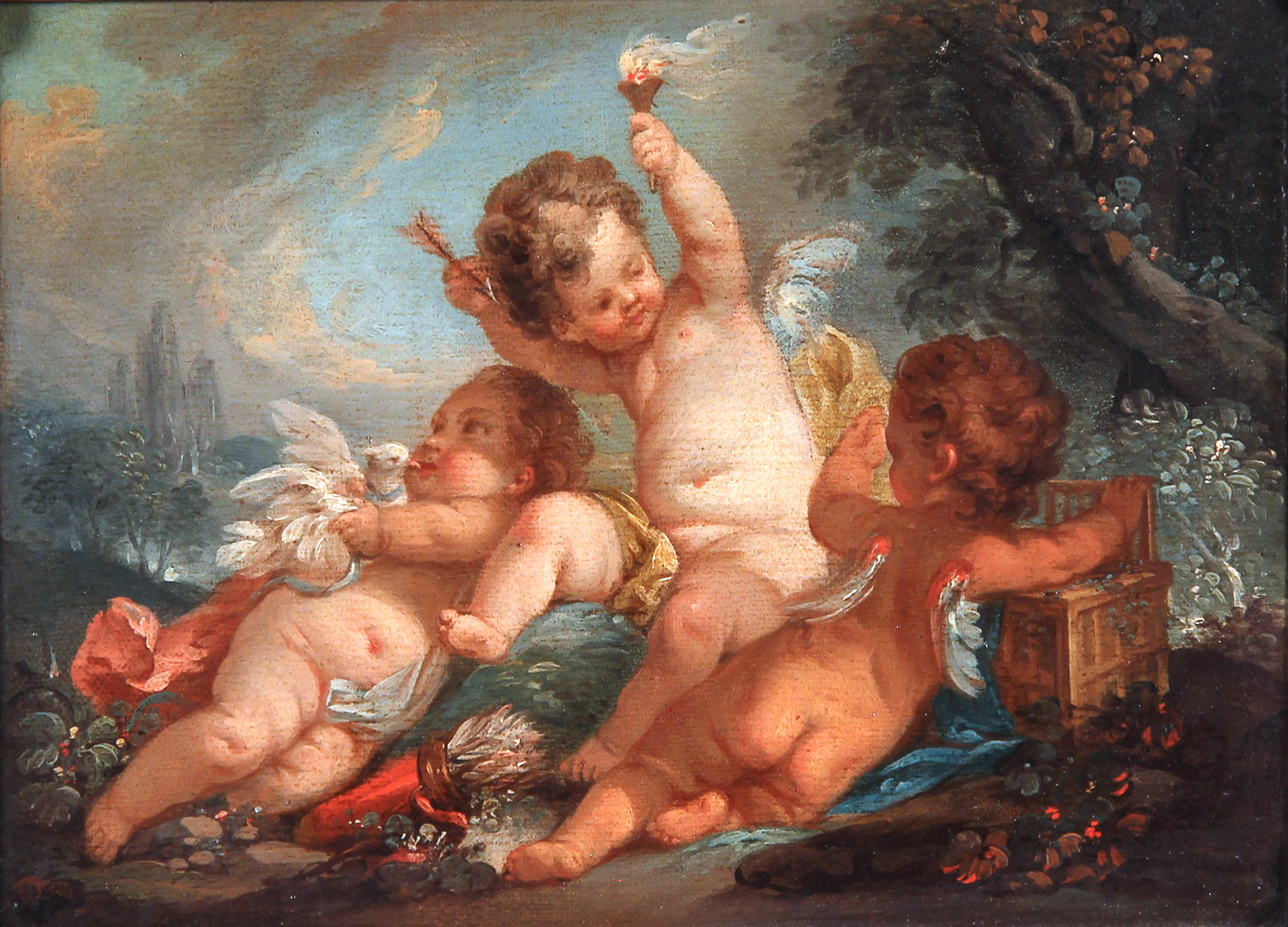 EISEN, Charles D.J. 'TRES AMORCITOS EN UN PAISAJE'