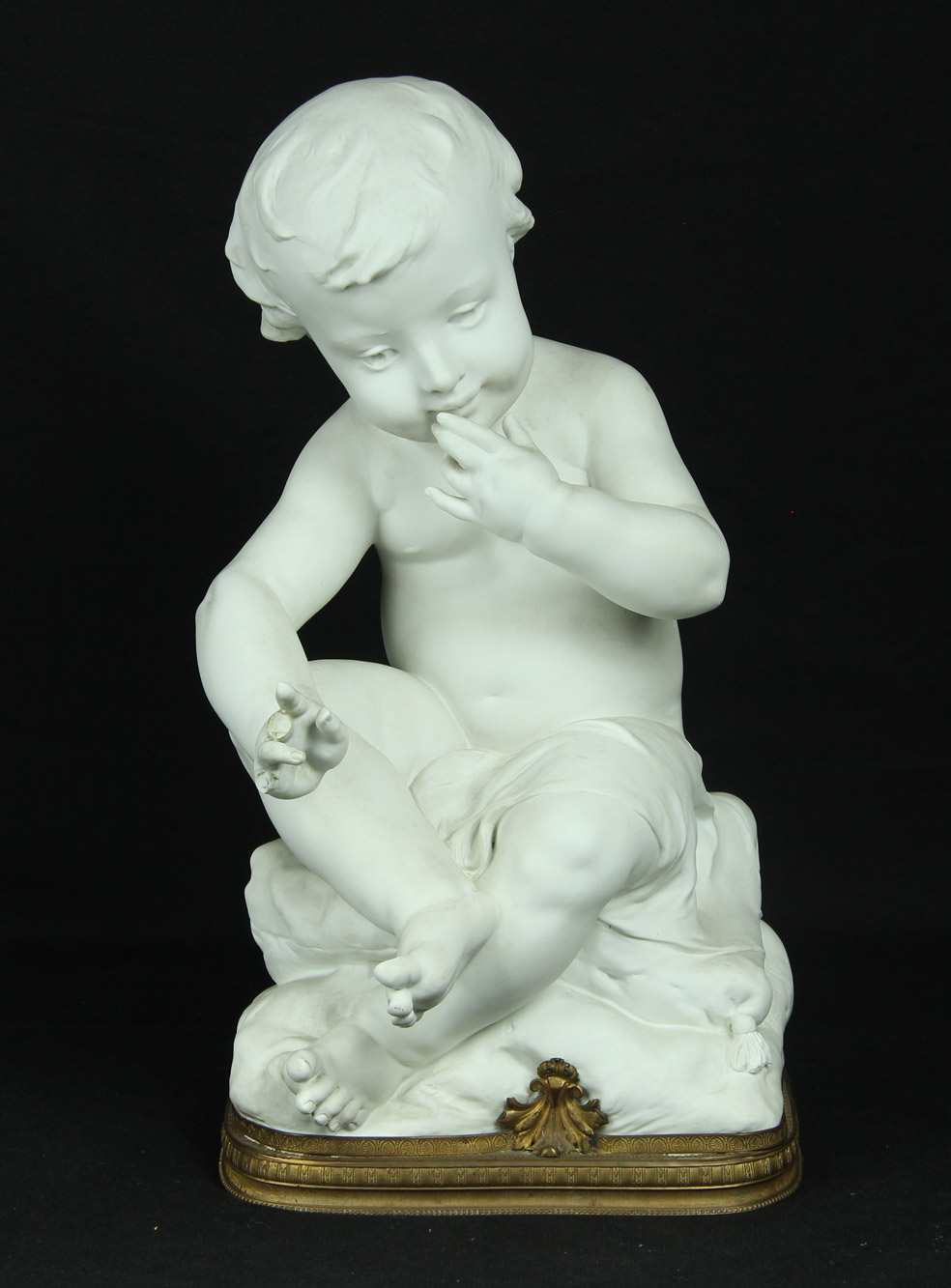 PLÉ, Henri Honoré 'NIÑO SENTADO SOBRE ALMOHADON' 