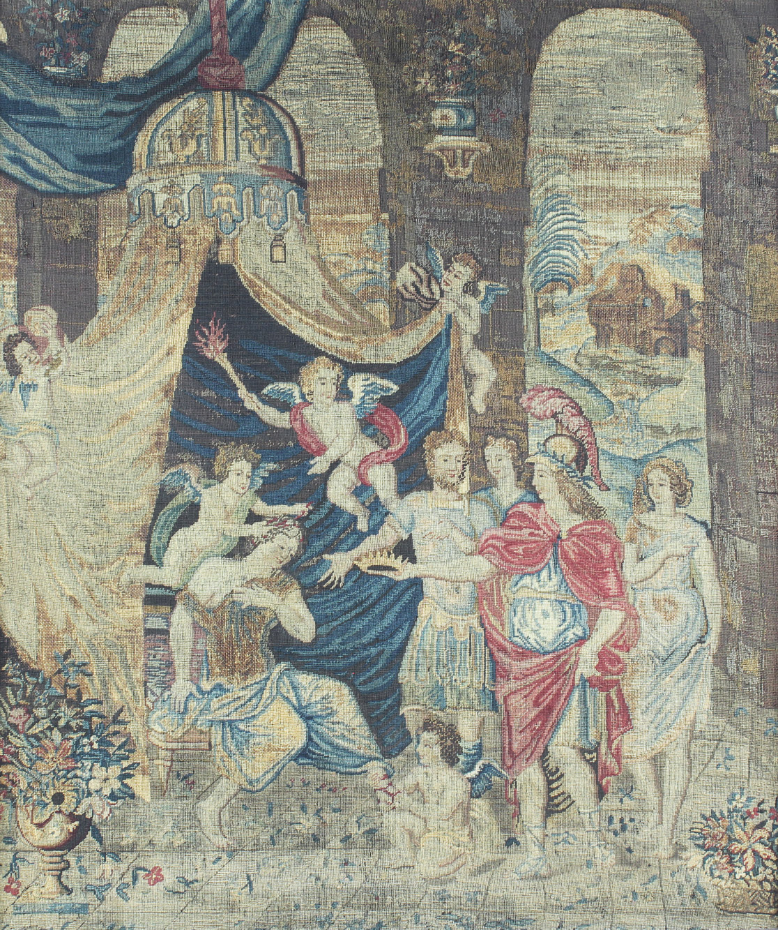  ANTIGUO BORDADO DEL SIGLO XIX. 