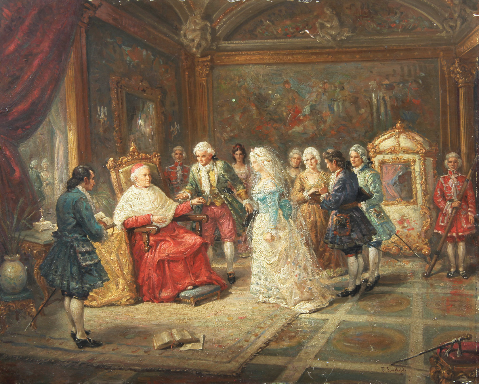 TORDI, Sinibaldo 'ESCENA INTERIOR DE PALACIO'