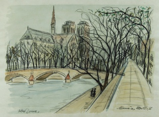 Lote 133: UTRILLO, Maurice 'THE ASPE OF NOTRE DAME'