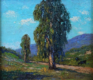 Lote 90: MALARA, Eduardo 'PAISAJE CON EUCALIPTO' 