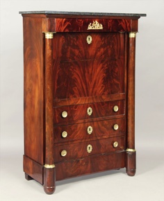 Lote 243: ANTIGUO SECRETAIRE FRANCES ESTILO IMPERIO.  ANTIGUO SECRETAIRE FRANCES ESTILO IMPERIO. 
