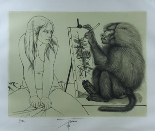 Lote 148: TREMOIS, Pierre-Yves 'FEMME AU SINGE'