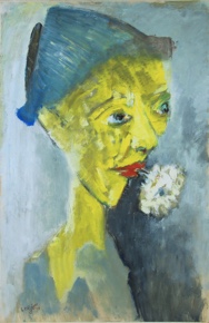 Lote 30: LORJOU, Bernard 'CON UNA FLOR EN LA BOCA'
