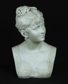 Lote 486: BATTELLI, Rafaello 'BUSTO DE JOVEN MUJER'