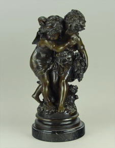 Lote 529: MOREAU. Auguste L.M. 'DOS NIÑOS'