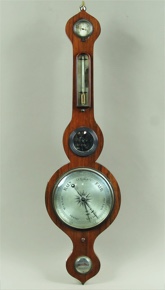 Lote 699: BAROMETRO INGLES EN FORMA DE BANJO.  BAROMETRO INGLES EN FORMA DE BANJO. 