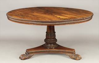 Lote 199: ANTIGUA BREAKFAST TABLE INGLESA REGENCY. ANTIGUA BREAKFAST TABLE INGLESA REGENCY.