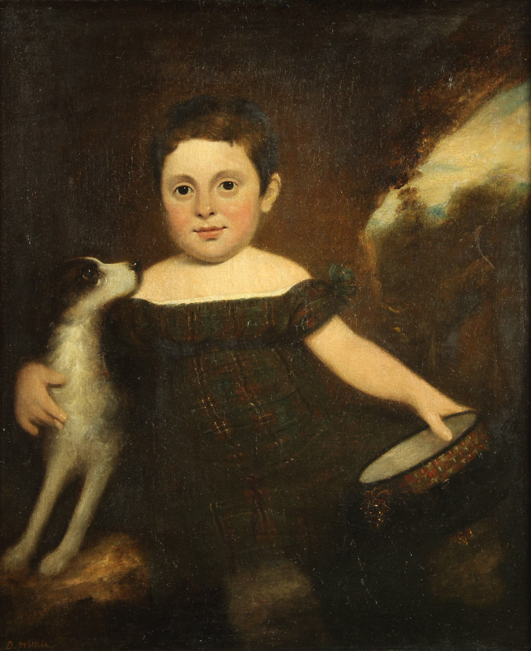 WILKIE, David 'RETRATO DE NIÑA CON PERRO' 