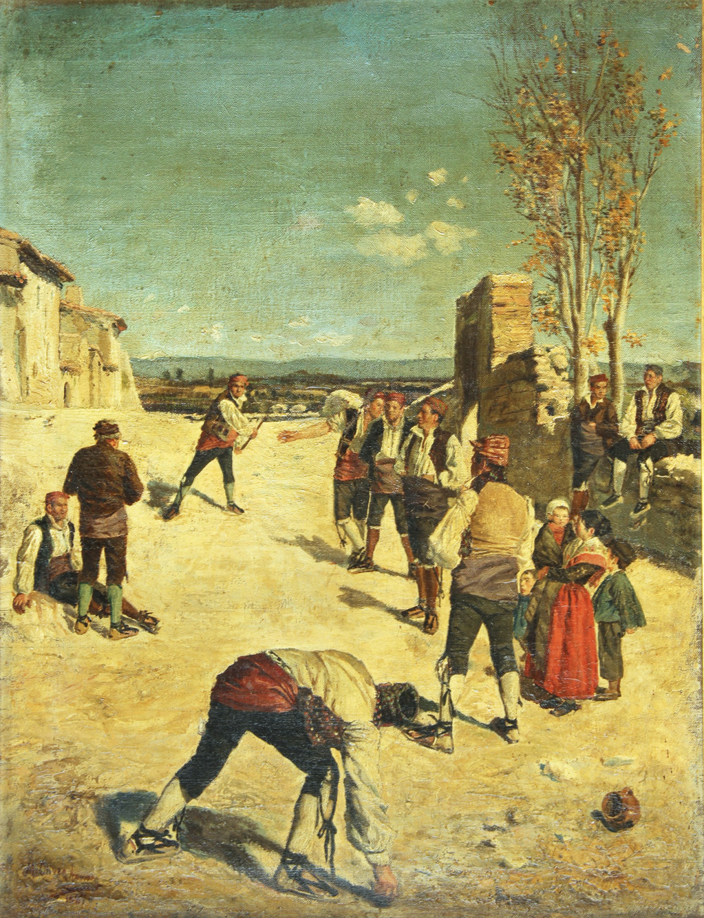 OLIVER AZNAR, Mariano 'HOMBRES JUGANDO'