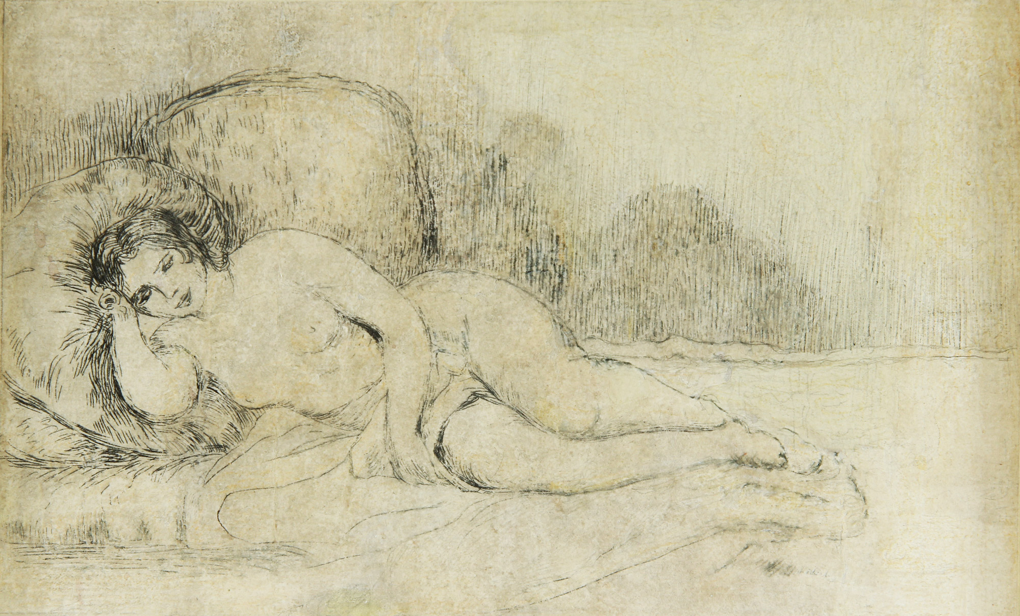 RENOIR, Auguste 'FEMME COUCHE'