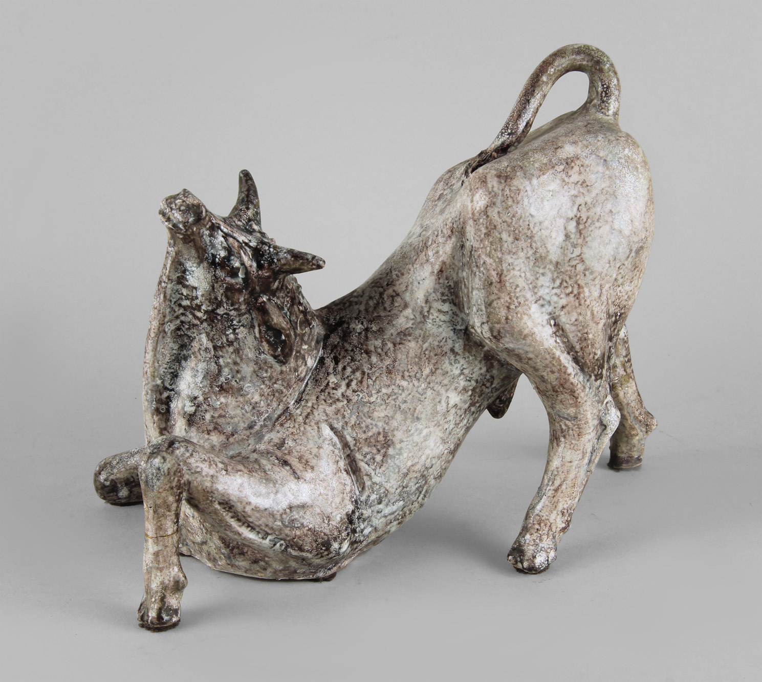 MITRI, Giovanni Battista FIGURA ITALIANA DE CERAMICA VIDRIADA FIRMADA MITRI. MITRI, Giovanni Battista FIGURA ITALIANA DE CERAMICA VIDRIADA FIRMADA MITRI.