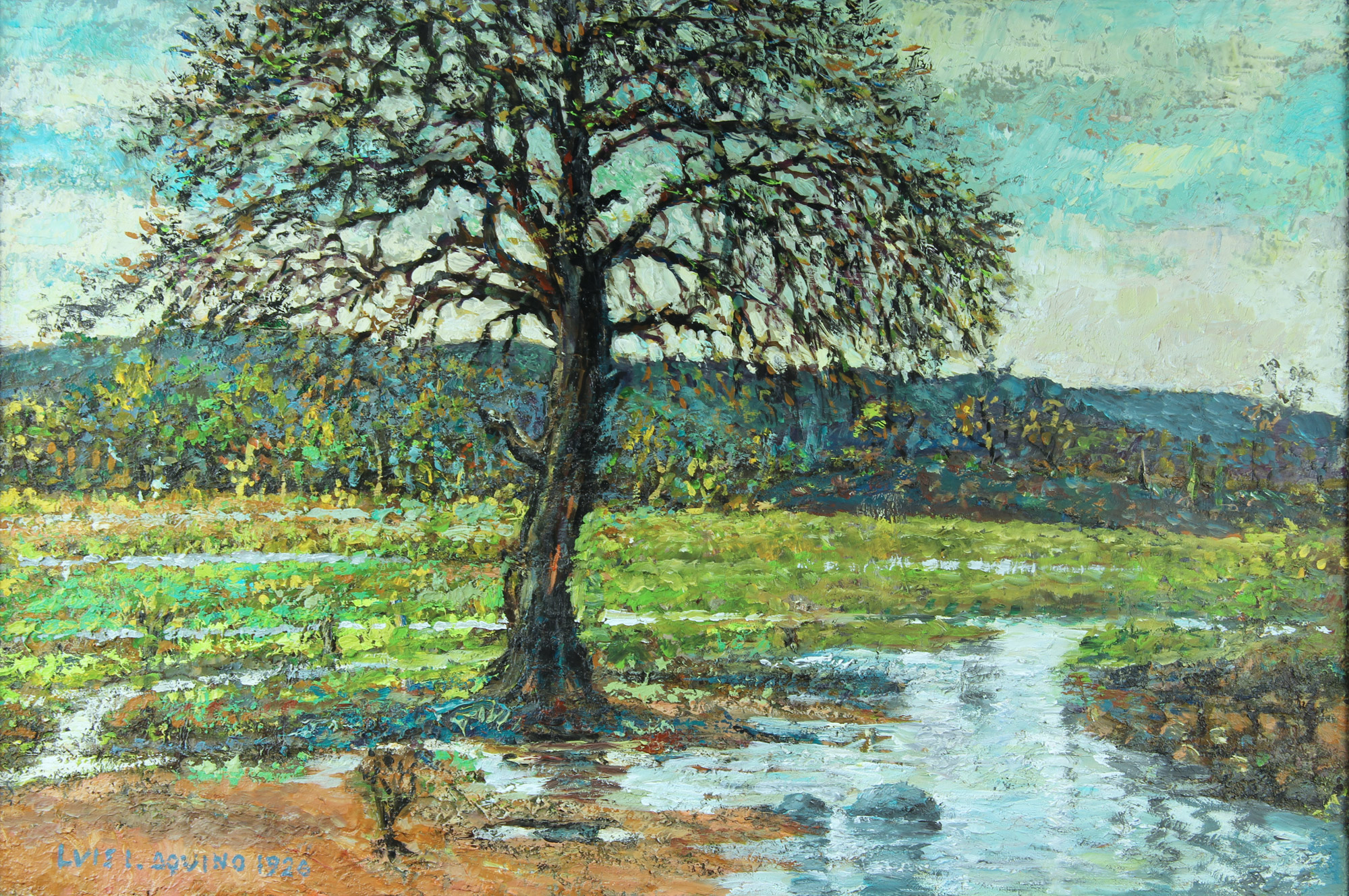 AQUINO, Luis Isabelino de 'PAISAJE DE ISCHILIN'