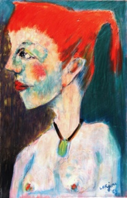 Lote 28: LORJOU, Bernard 'RETRATO FEMENINO'