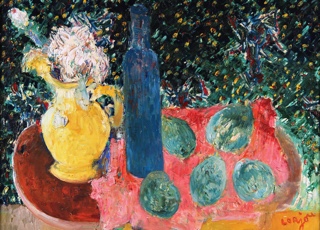 Lote 30: LORJOU, Bernard 'PICHET, FLEURS, POIRES'