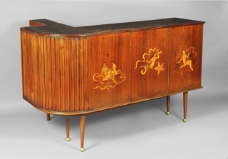 Lote 244: MUEBLE BAR ESTILO ART DECO.  MUEBLE BAR ESTILO ART DECO. 
