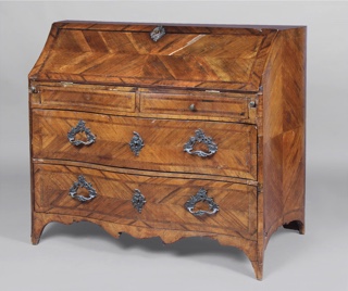 Lote 202: ANTIGUA COMODA SECRETAIRE ITALIANA SIGLO XIX.  ANTIGUA COMODA SECRETAIRE ITALIANA SIGLO XIX. 