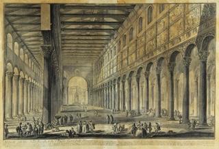 Lote 158: ANTIGUO GRABADO ITALIANO DE PIRANESI.  ANTIGUO GRABADO ITALIANO DE PIRANESI. 