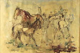 Lote 96: CASTAGNINO, Juan Carlos 'CABALLOS' 