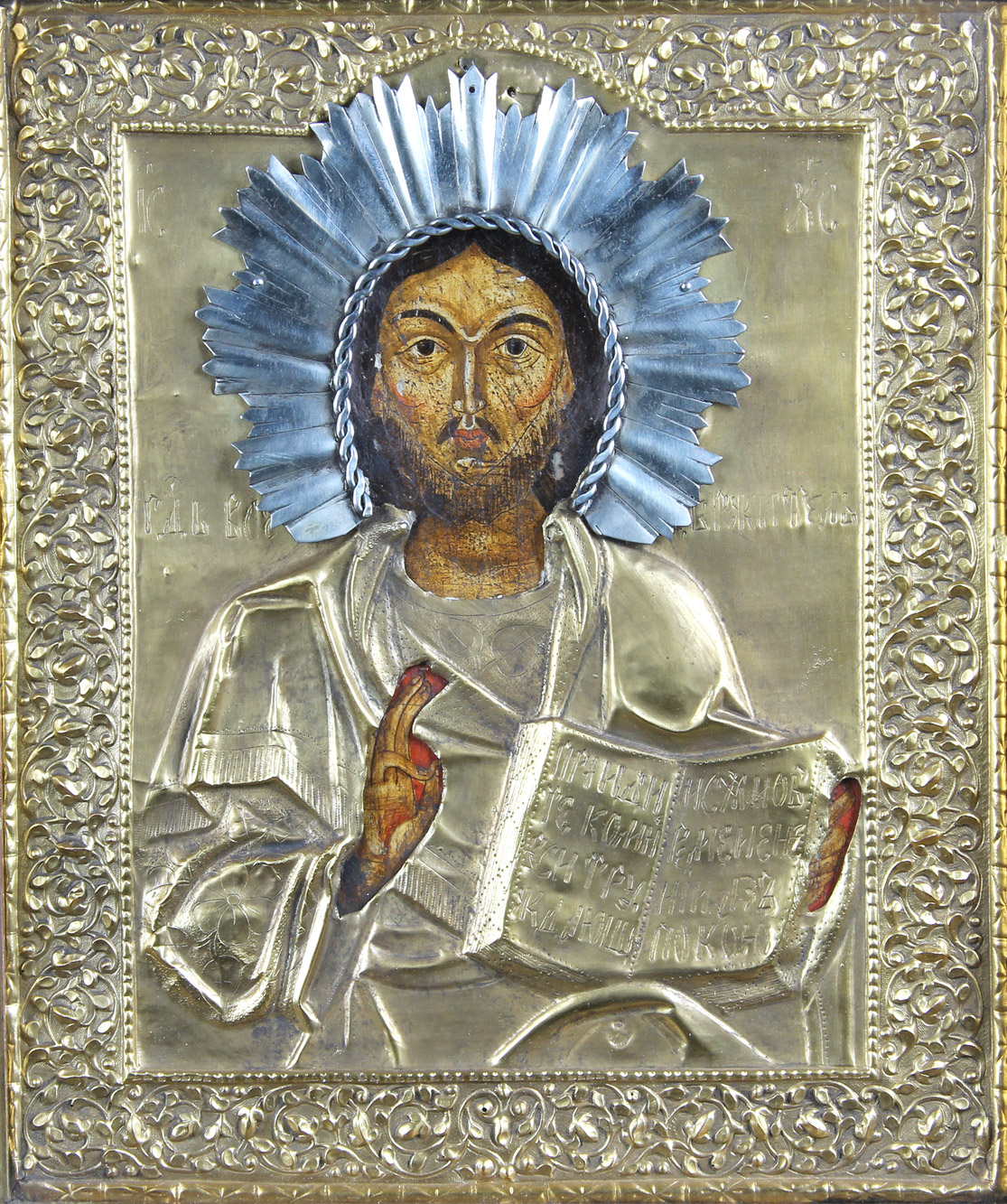  ANTIGUO ICONO RELIGIOSO RUSO SIGLO XIX. 