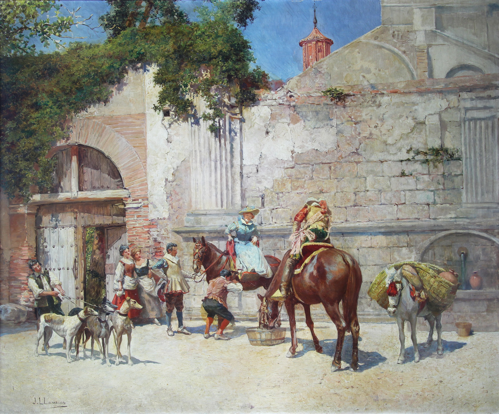 LLANECES, José San Bartolomé 'PREPARANDO LA PARTIDA' 