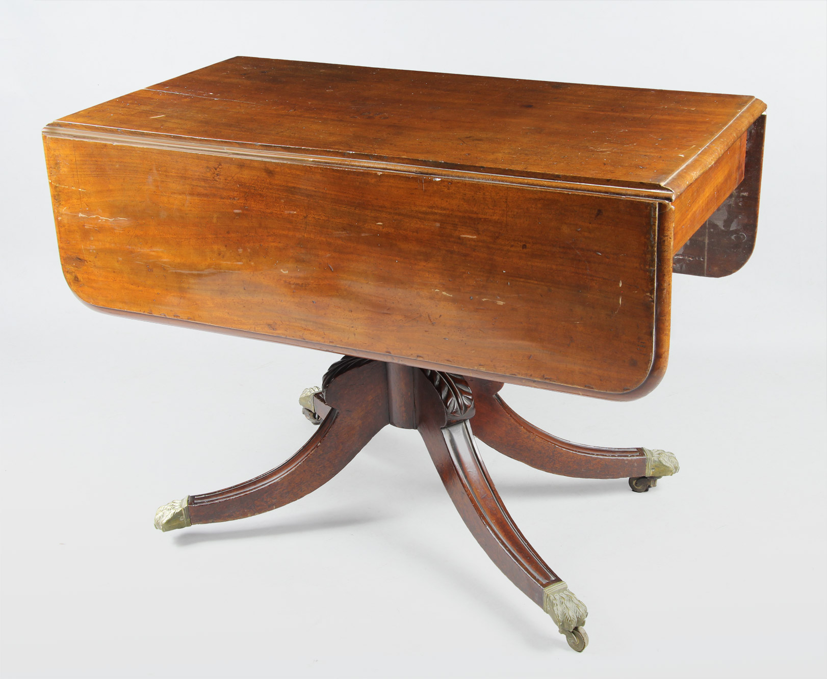  ANTIGUA DROP LEAF TABLE INGLESA CHIPPENDALE. 
