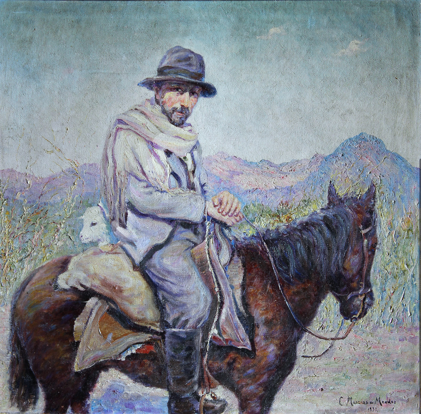 MASCIAS DE MENDEZ, Celías 'PAISANO NORTEÑO A CABALLO'