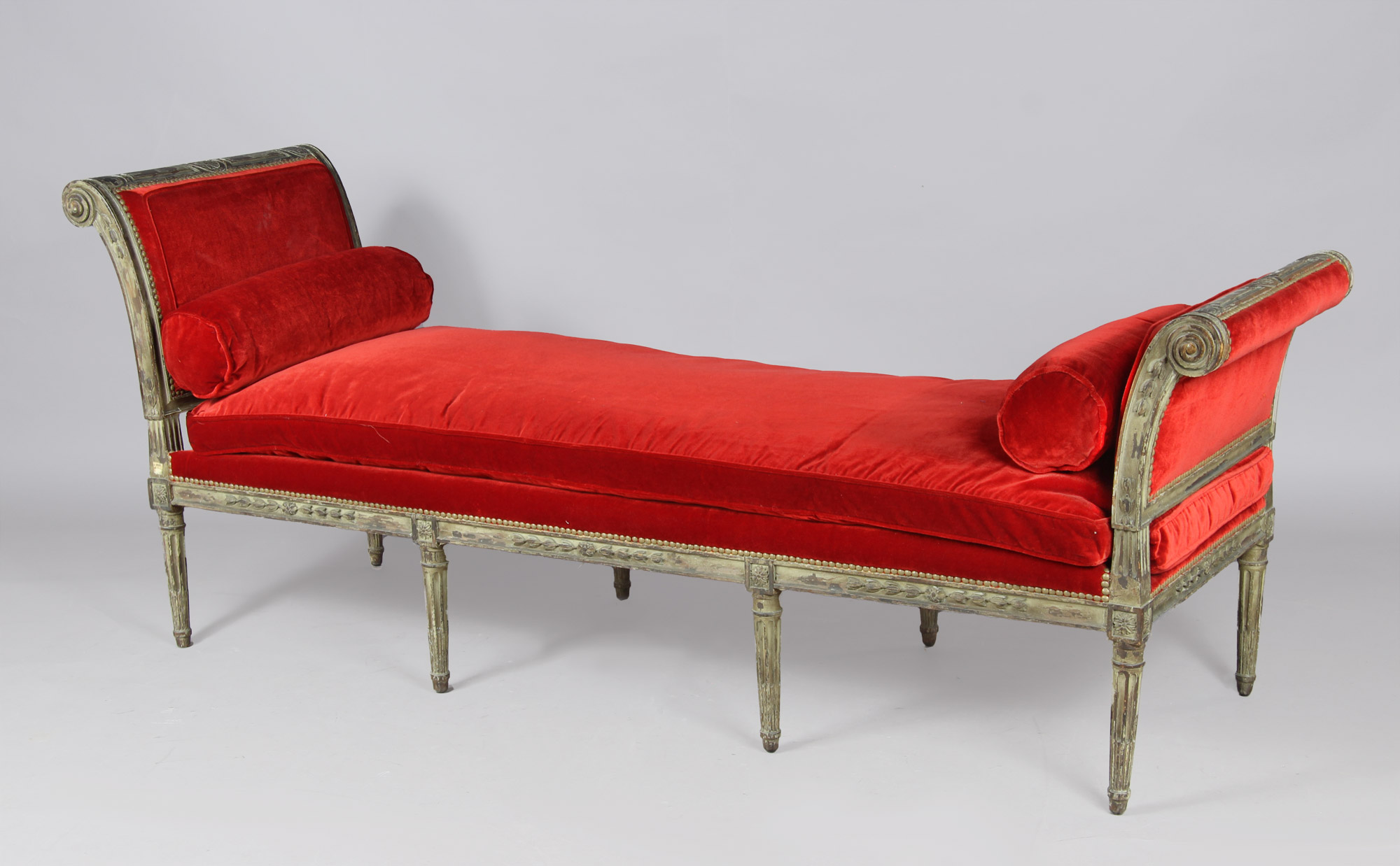  ANTIGUA CHAISE LONGUE FRANCESA ESTILO LUIS XVI. 