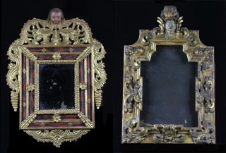 Lote 506: PAR DE ESPEJOS DE ESTILO COLONIAL.  PAR DE ESPEJOS DE ESTILO COLONIAL. 