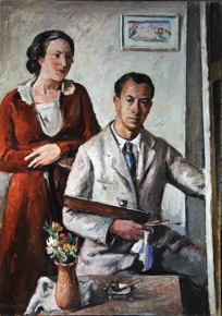Lote 36: VASILEFF, Iván 'AUTORRETRATO Y SU MUJER' 