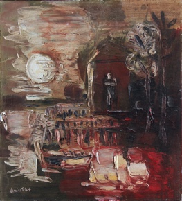Lote 132: VENIER, Bruno 'MUELLE BAJO LA LUNA' 