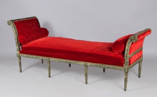 Lote 199: ANTIGUA CHAISE LONGUE FRANCESA ESTILO LUIS XVI.  ANTIGUA CHAISE LONGUE FRANCESA ESTILO LUIS XVI. 