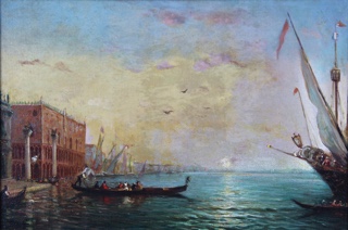 Lote 38: ZIEM, Felix Francois George Philibert 'GRAN CANAL Y PLAZA SAN MARCOS'