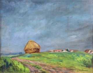Lote 115: CORDIVIOLA, Luis Adolfo 'ALDEA EN FRANCIA' 