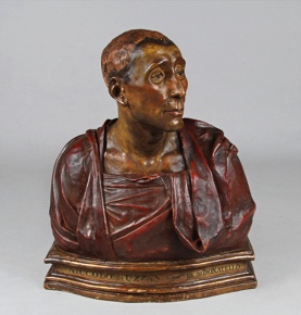 Lote 556: BUSTO ITALIANO DE TERRACOTA OPERA DI DONATELLO. BUSTO ITALIANO DE TERRACOTA OPERA DI DONATELLO.
