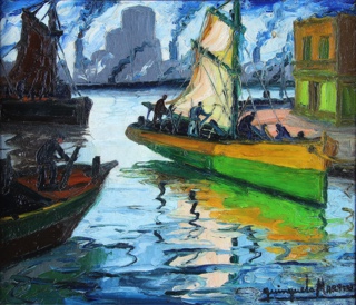 Lote 1: QUINQUELA MARTIN, Benito 'RINCON DE LA BOCA'