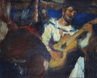 Lote 91: QUIRÓS, Cesáreo Bernaldo de  'GUITARREADA'