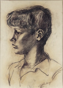 Lote 33: SPILIMBERGO, Lino Enea 'PERFIL DE JOVEN'