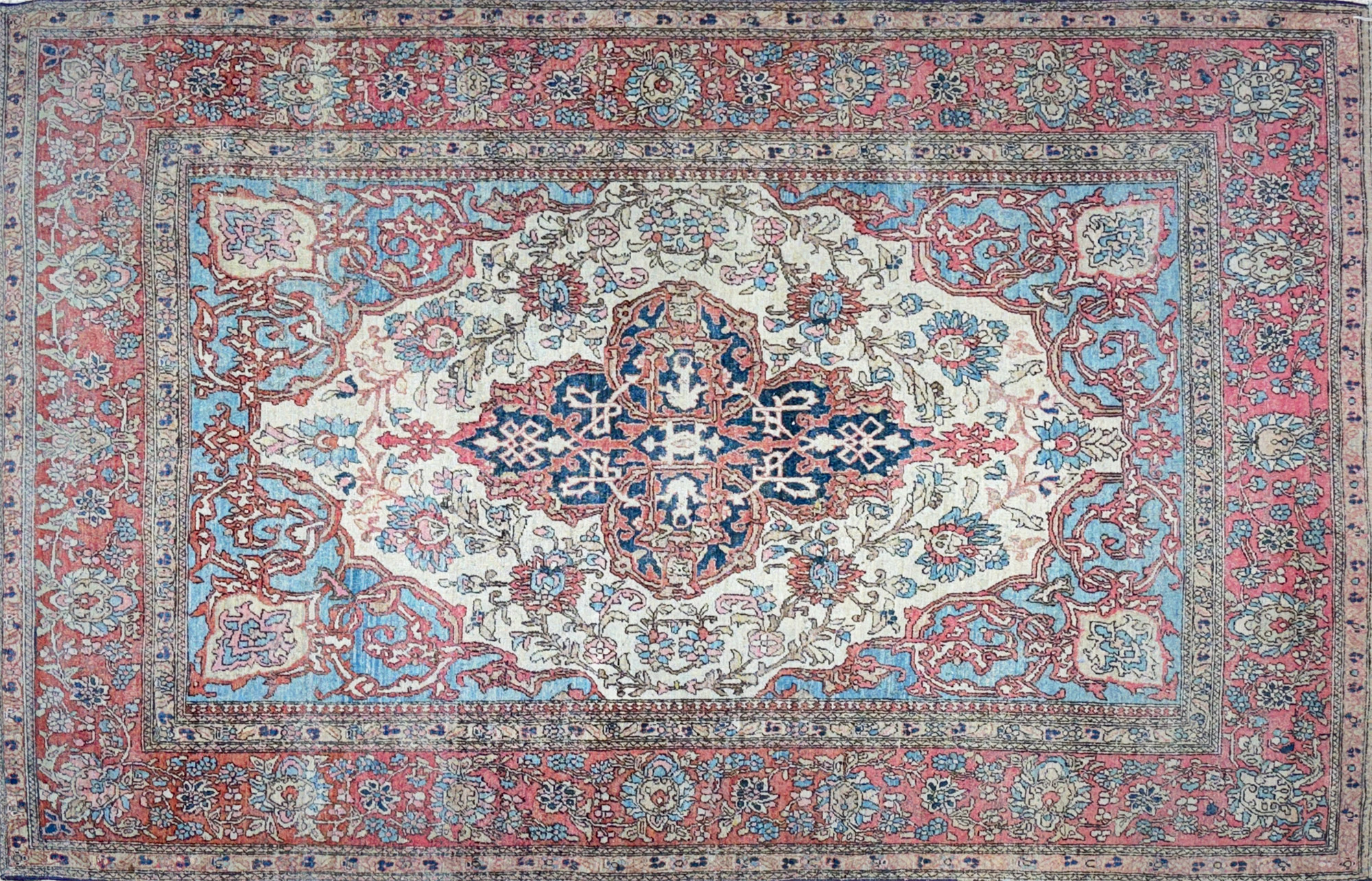  ALFOMBRA PERSA KIRMAN DE LANA TEJIDA A MANO. 