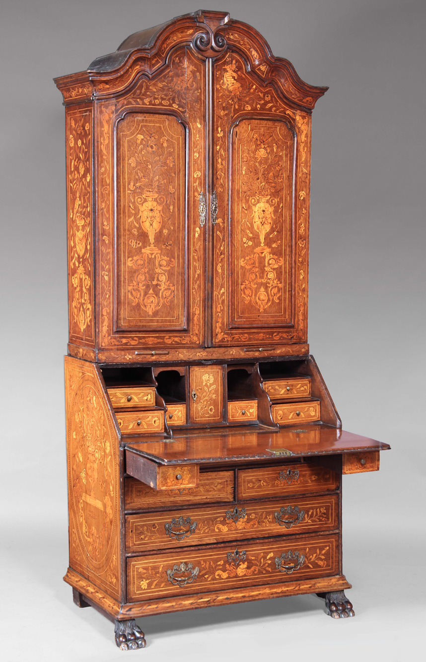  ANTIGUO SECRETAIRE INGLES CON ALZADA DESMONTABLE. 