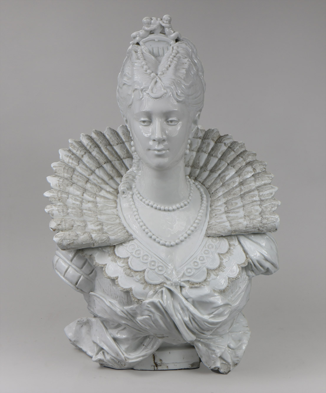  BUSTO DE PORCELANA NAPOLITANA CAPODIMONTE. 