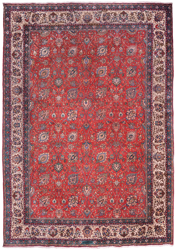  ALFOMBRA PERSA TABRIZ DE LANA TEJIDA A MANO. 