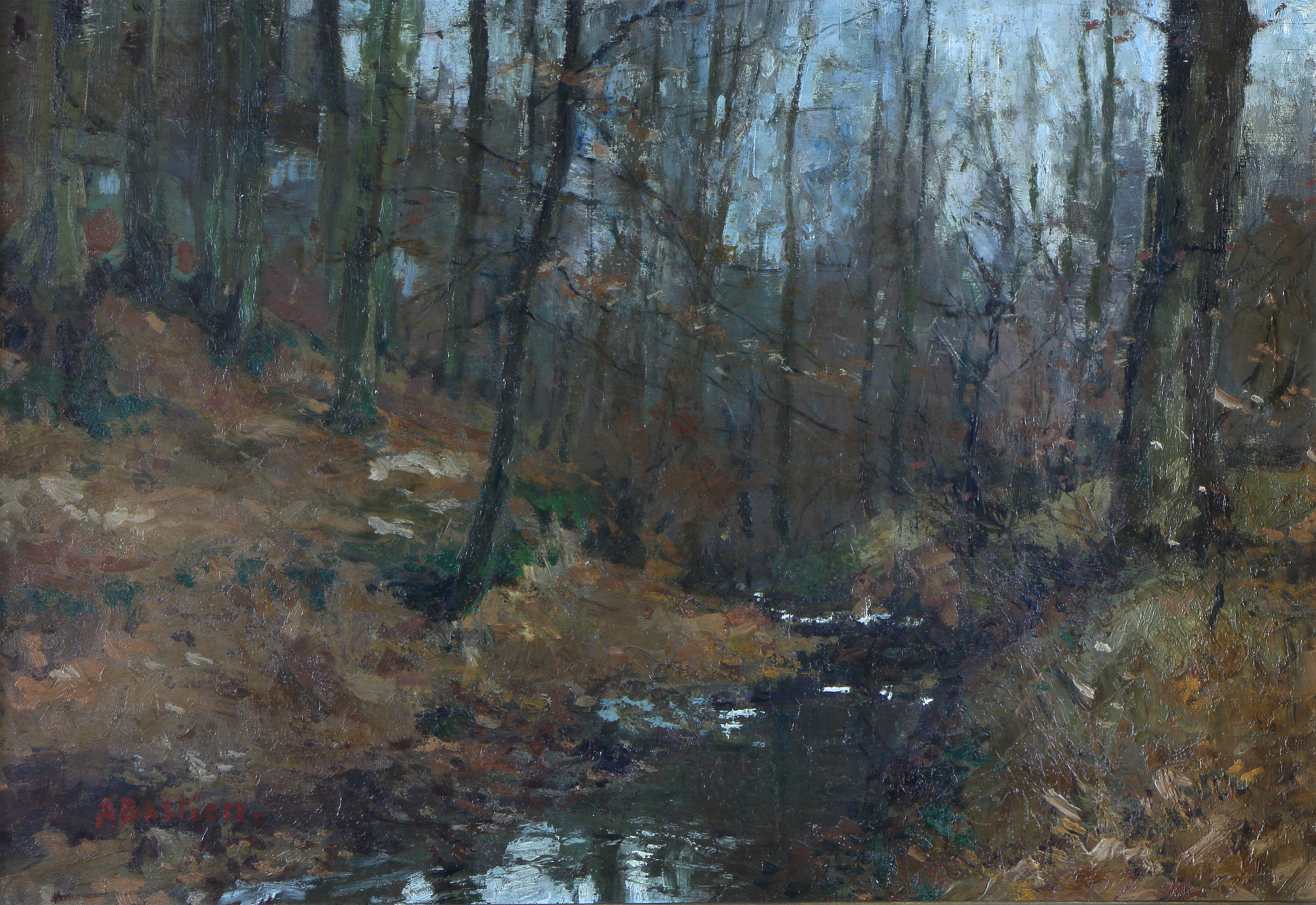 BASTIEN, Alfred  'PAISAJE CON CURSO DE AGUA'
