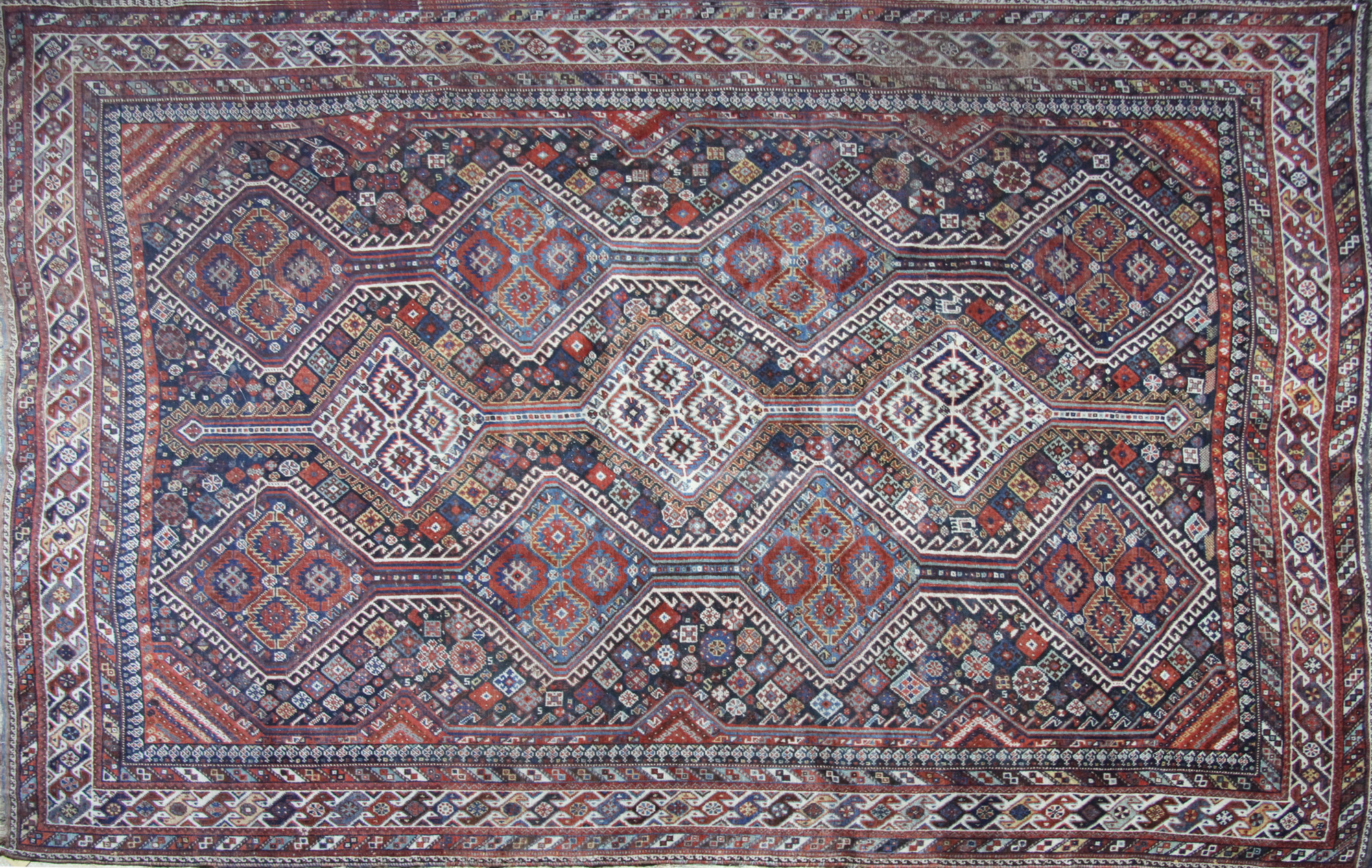  ALFOMBRA SOUMAK DE LANA TEJIDA A MANO.